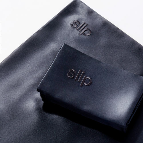 Buy Slip Pure Silk Queen Pillowcase - Black Online