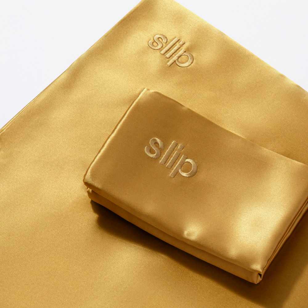Buy Slip Pure Silk Queen Pillowcase Gold Online