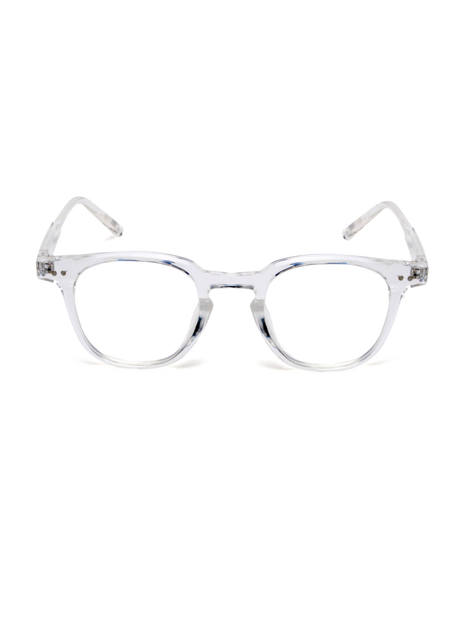 Mespee Clear Square Full Plastic Sunglasses (ZN3531-C3) (47)