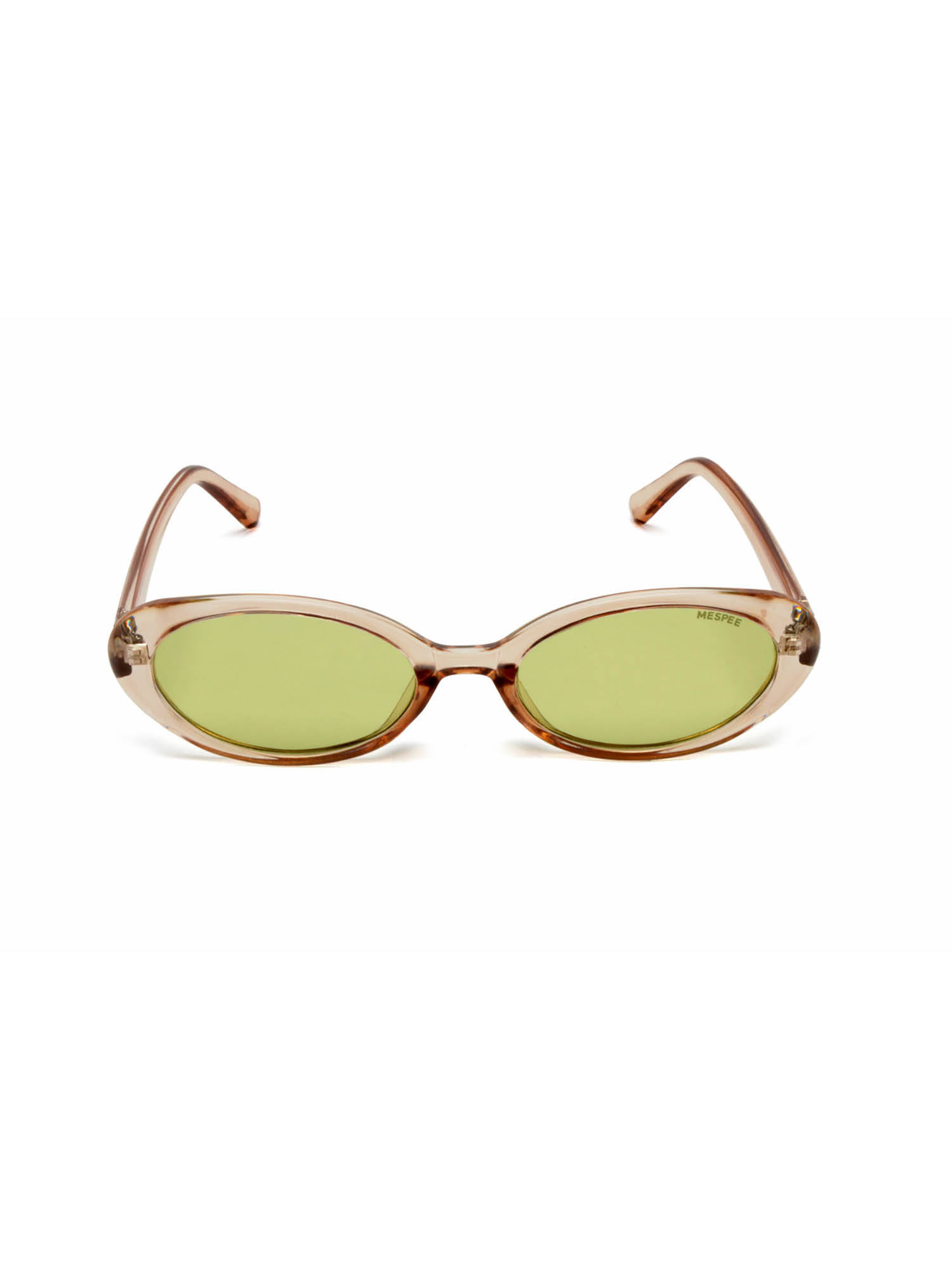 Mespee Green Oval Full Plastic Women UV Protected Sunglasses (ZN3549-C2) (53)