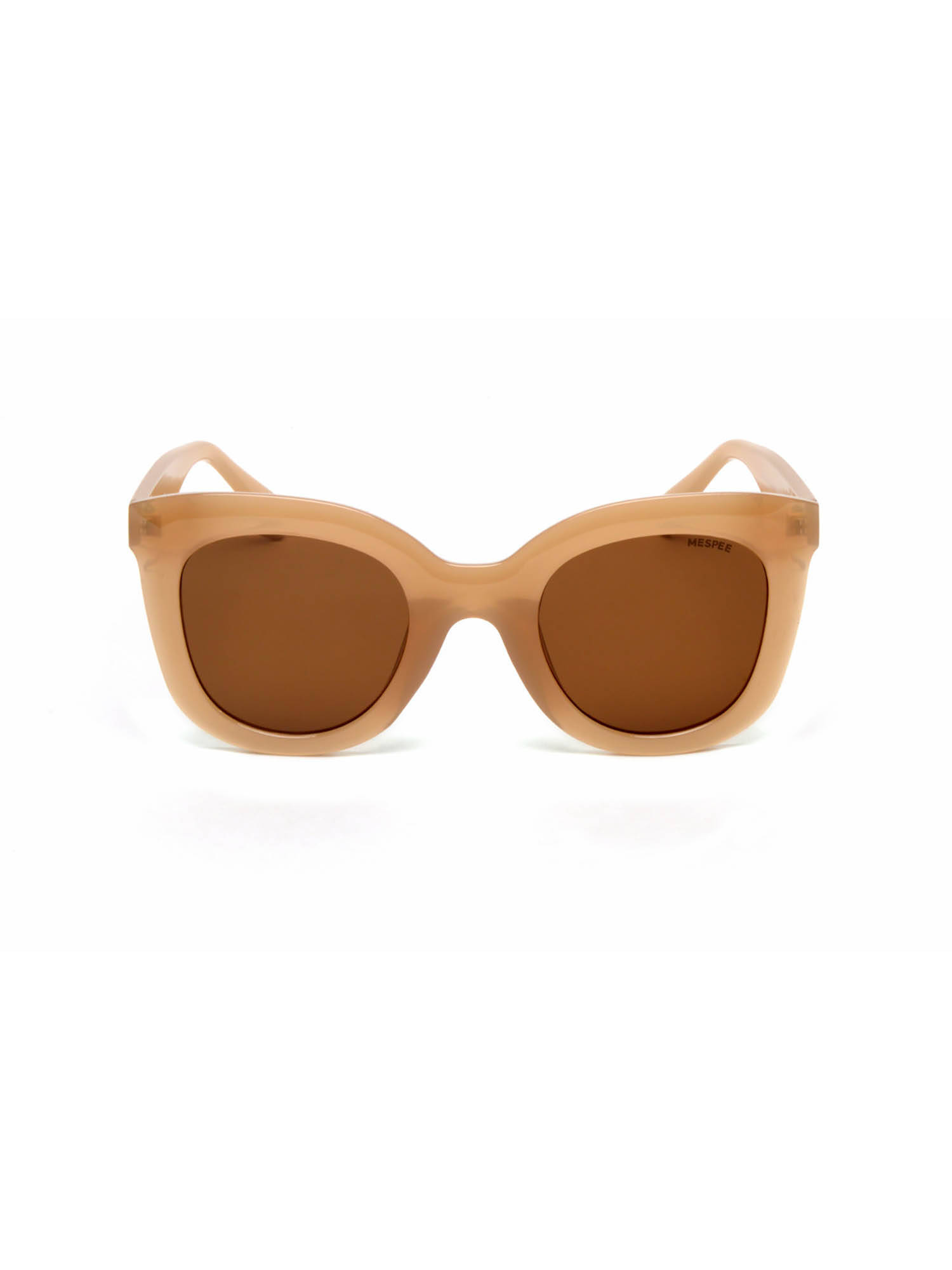 Mespee Brown Cat Eye Full Plastic Women UV Protected Sunglasses (ZN3586-C3) (48)