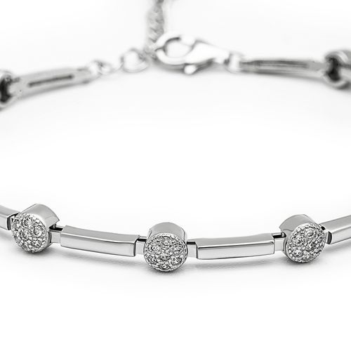 Buy SILBERRY 925 Sterling Silver Fine-Beauty Bracelet For Womens