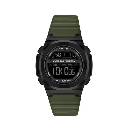 Sylvi Digital Watch With Fabric Strap Sylvi 8071-HAWK-FABRIC