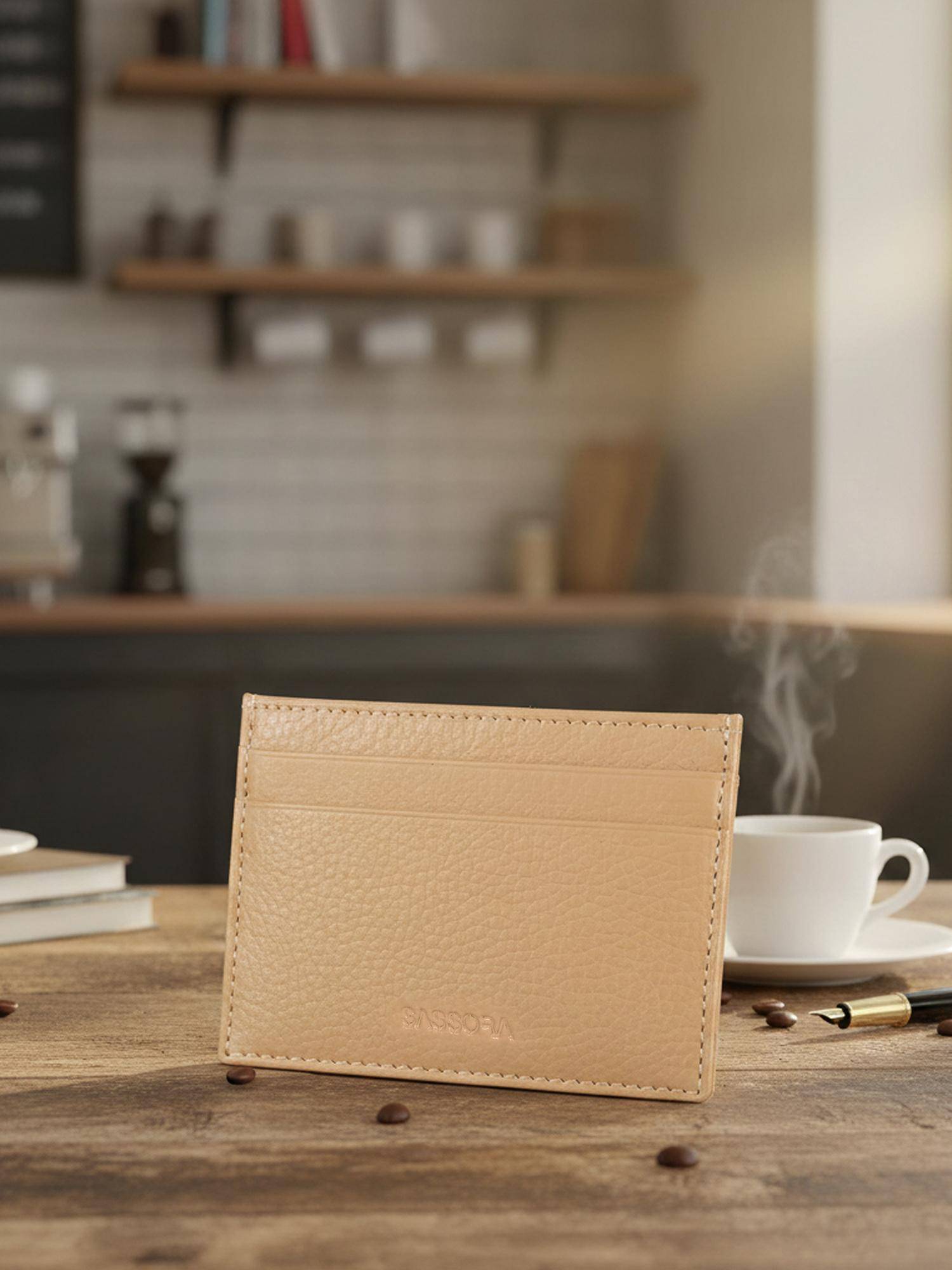 Sassora Genuine Leather Slim Rafid Card Holder Wallet For Men And Women (S)