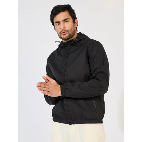 Styli Men Fully Lined Elasticated Hem Detail Windbreaker Jacket