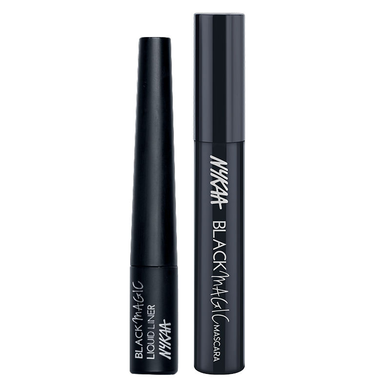Nykaa Cosmetics Black Magic Liquid Eyeliner + Black Magic Mascara