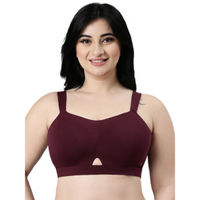 Buy Enamor A019 Perfect Shaping Wirefree Cotton Strapless Bra Non-Padded &  High Coverage Skin (Pack of 2) at