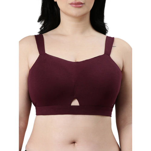 Buy Enamor Cloud Soft Cotton Full Support Padded & Wirefree Minimizer Bra  for Women online