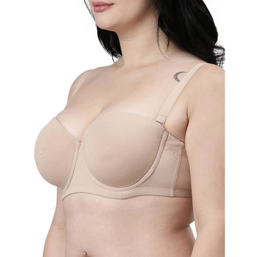 Buy ENAMOR XO Pin Stripe Wired Padded Strapless Bra With All Day