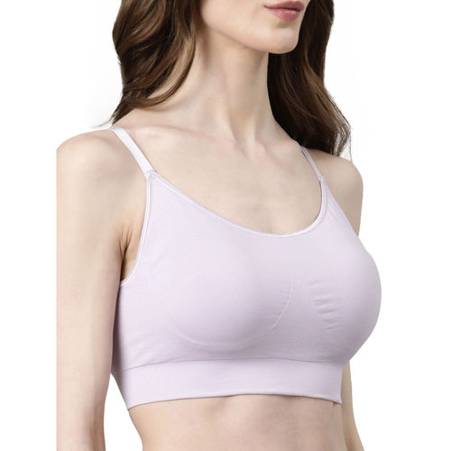 Buy Enamor Ultimate Comfort Seamless No Pinch High Coverage Padded Wirefree T-Shirt  Bra Online