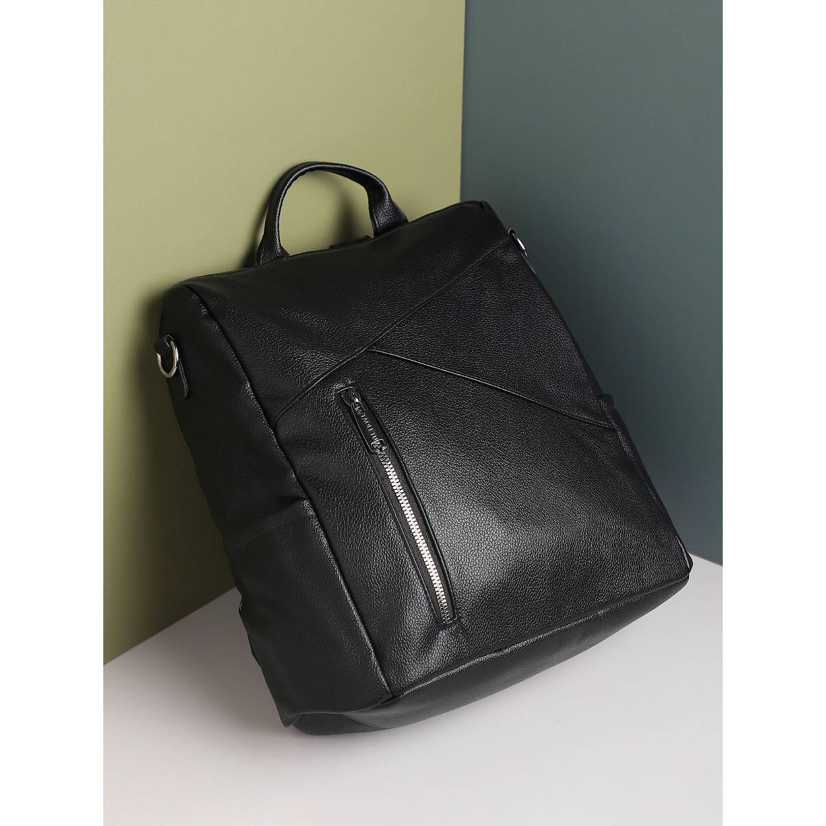 Buy Haute Sauce The Asymmetrical Black Broad Backpack Online