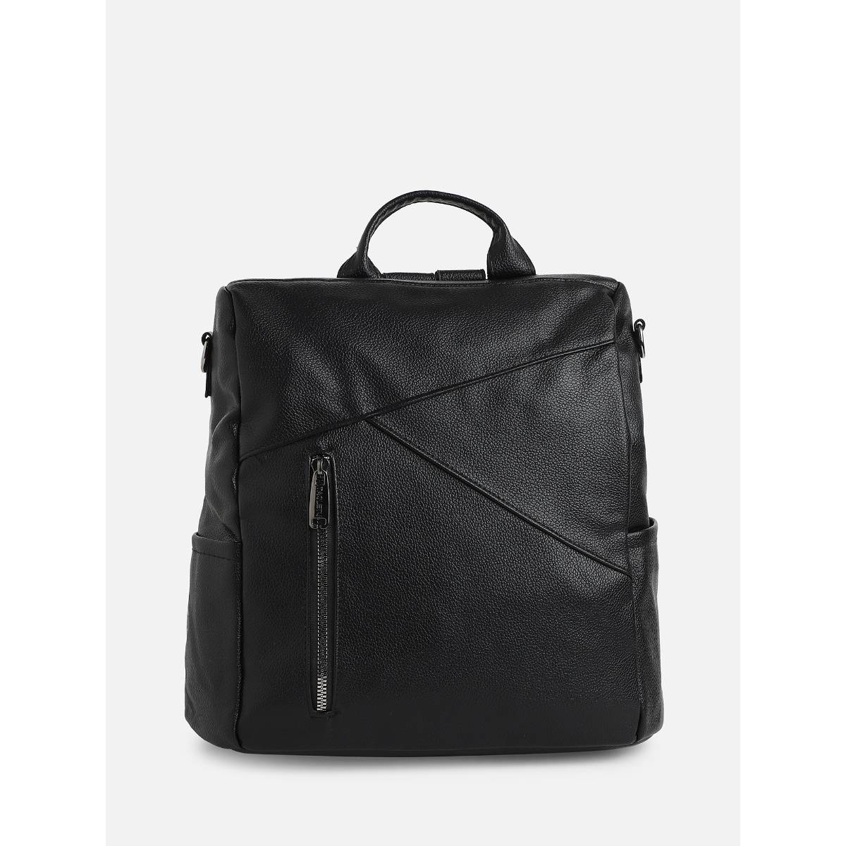 Buy Haute Sauce The Asymmetrical Black Broad Backpack Online