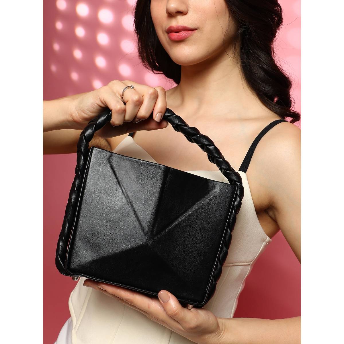 Haute Sauce Black The Kaleidoscope Sling Bag with Detachable Strap