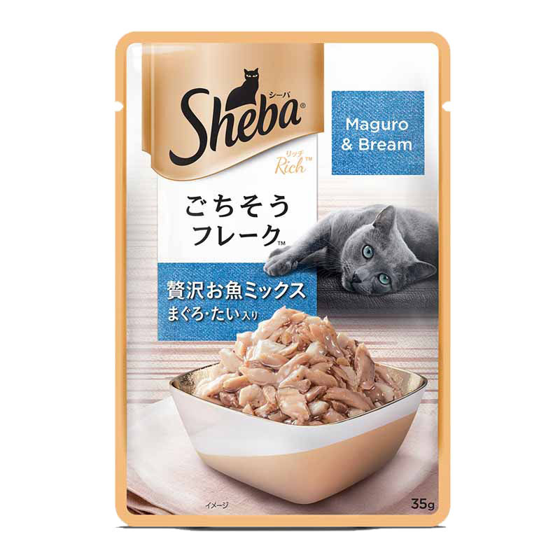 Sheba Premium Wet Cat Food Food- Fish Mix (Maguro & Bream)