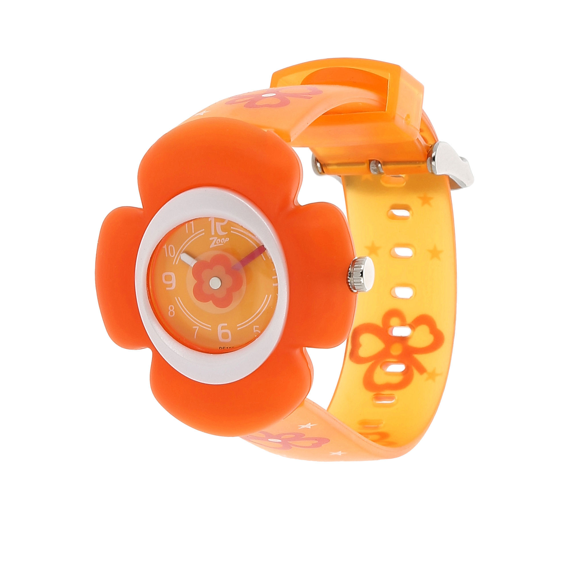 Zoop Orange Dial Plastic Strap Watch