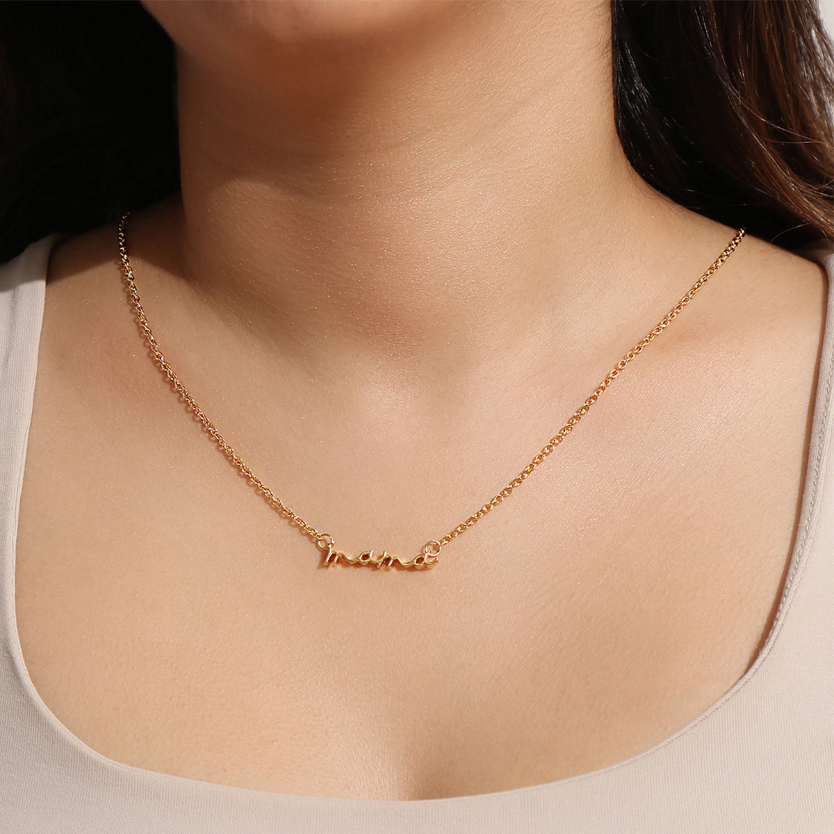 Buy Rose Gold Vermeil 'mama' Mini Heart Necklace Online in India - Etsy