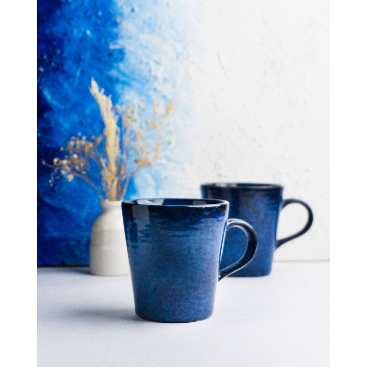 Amalfiee Ceramics Exclusive Saanjh Handmade Mug Set For 4