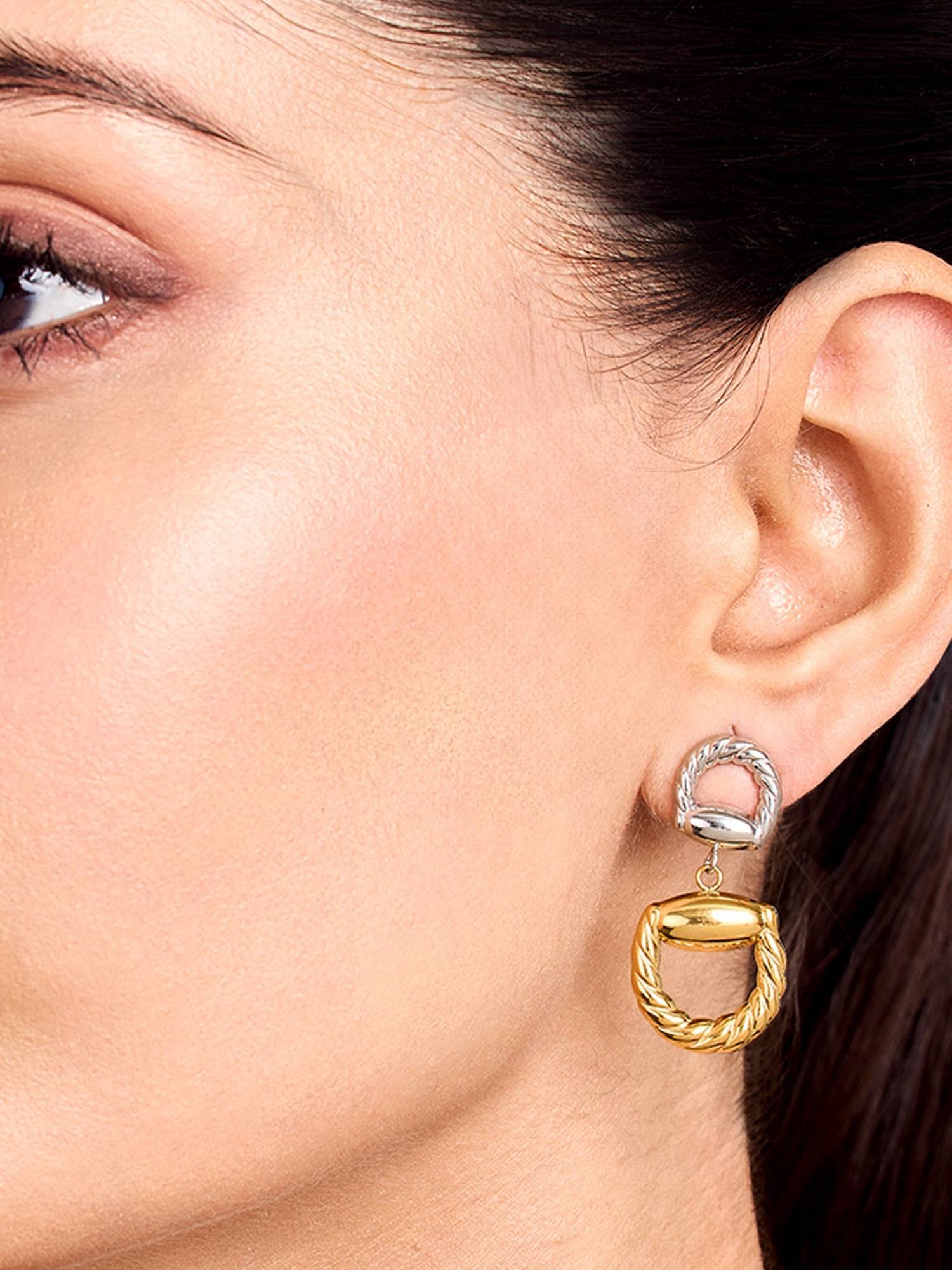 ELRA Tidal Twisted Braid Earrings