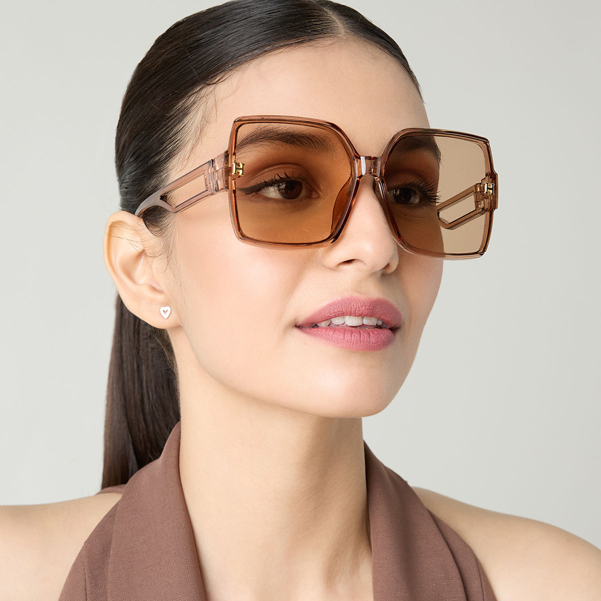 Buy Twenty Dresses by Nykaa Fashion Black Oblong Sunglasses Online