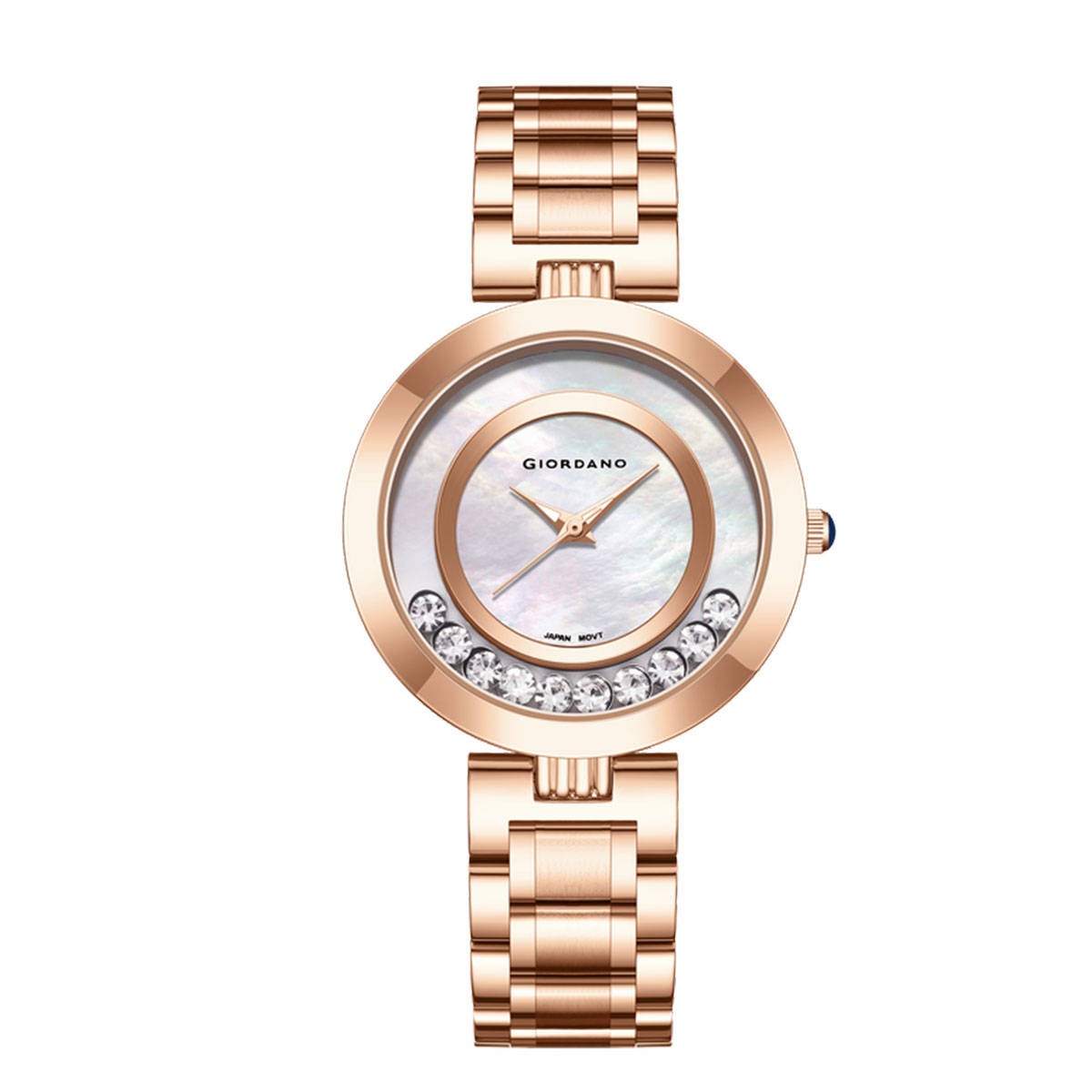 Giordano Dancing Diamonds Collection Analogue Watch For Women - Gz-60038 (M)
