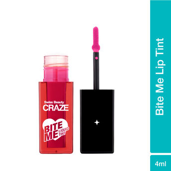 Swiss Beauty Craze Bite Me Liquid Tint Moisturizing Blush Tinted For Cheek & Lip dewy Finish - 2 Pink Kiss