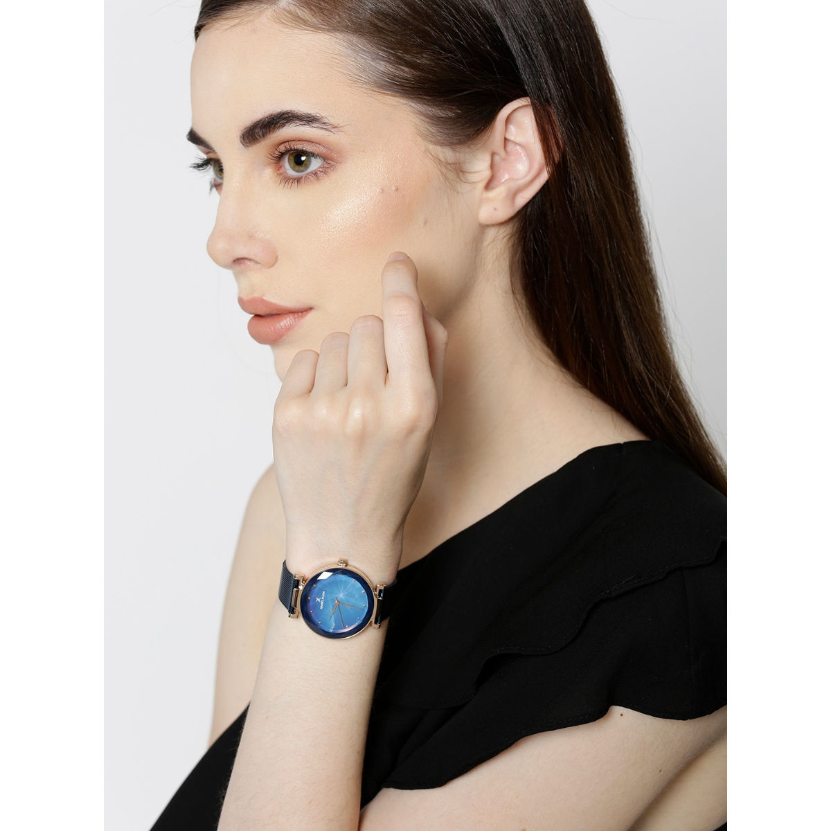 Buy Daniel Klein Blue Dial Analog Watches For Women (DK11873-7) Online