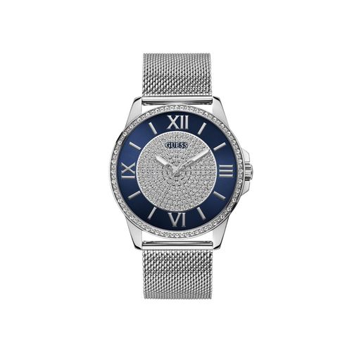 Guess Men Blue Round Dial Analog Watch U1434G1M (M)