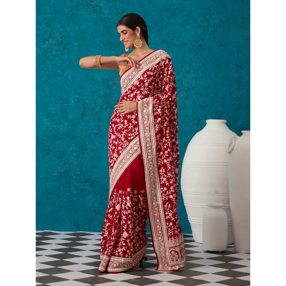 KAVIRA NYKAA 6201-6209 SERIES VICHITRA FANCY WORK SAREES - textiledeal.in