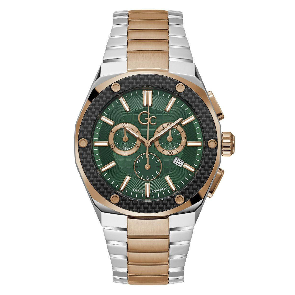 Buy GC Men Green Round Analog Chronograph Watch Z37003G3MF (M) Online
