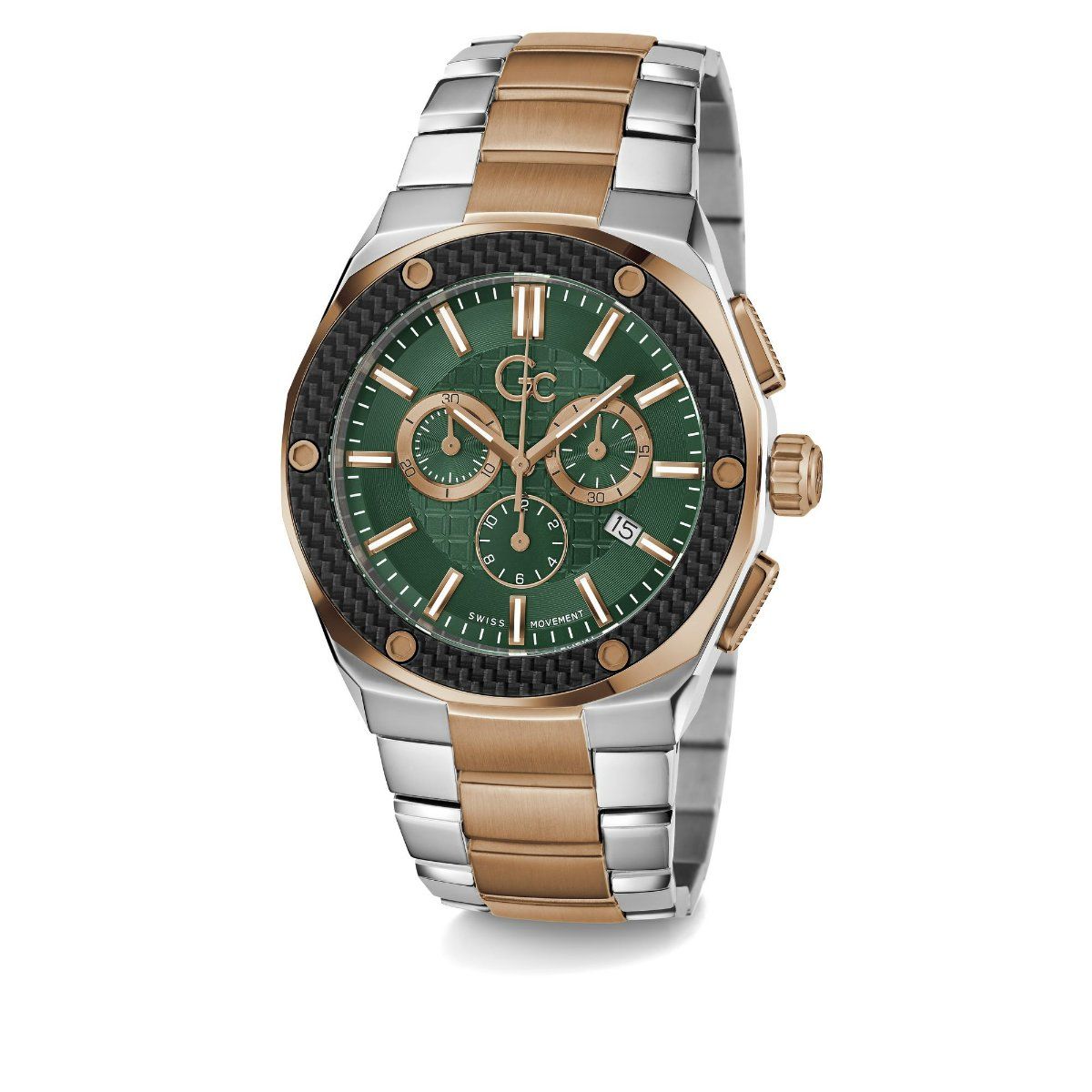 Buy GC Men Green Round Analog Chronograph Watch Z37003G3MF (M) Online