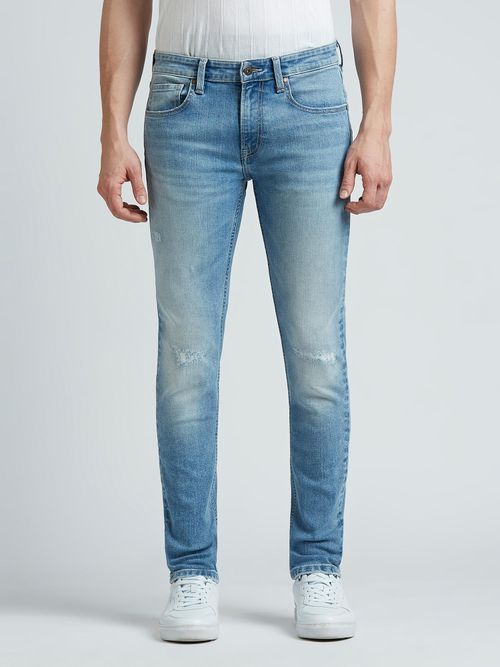 Buy Pepe Jeans Danial Blue Low Rise Jeans Online