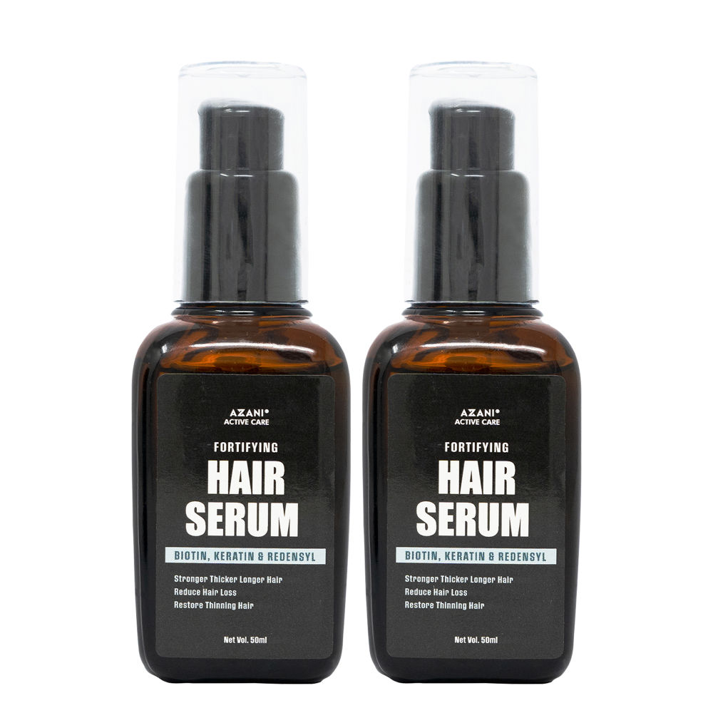 Azani Active Care Hair Serum with Biotin Keratin & Redensyl - Pack of 2
