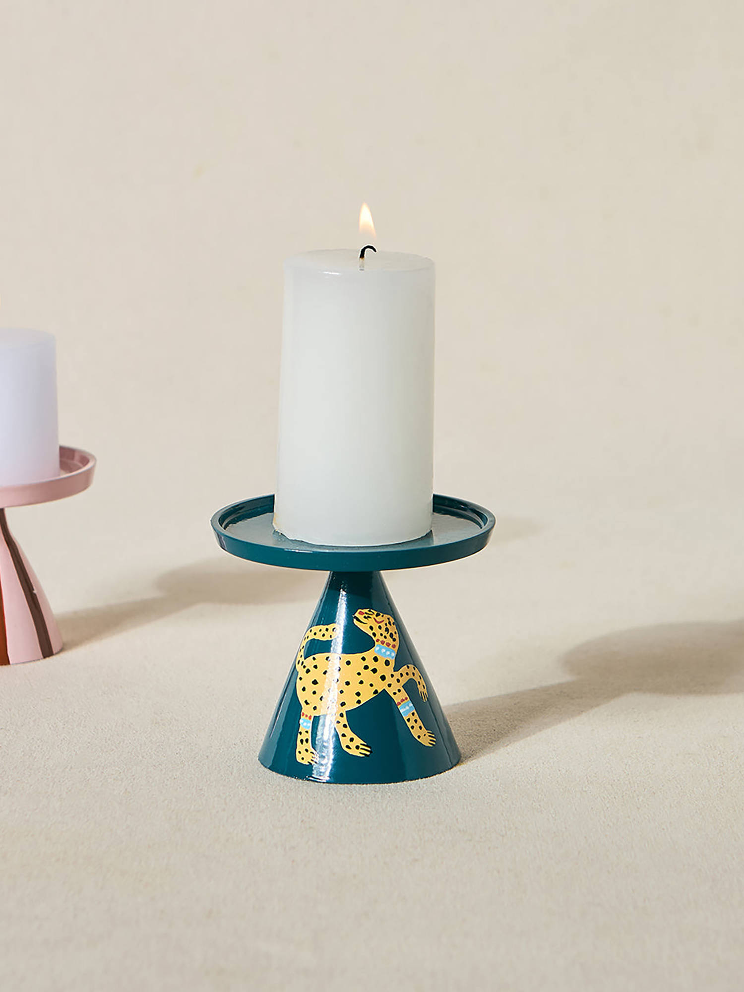 Chumbak Leopard Candle Stand Lost In Paradise