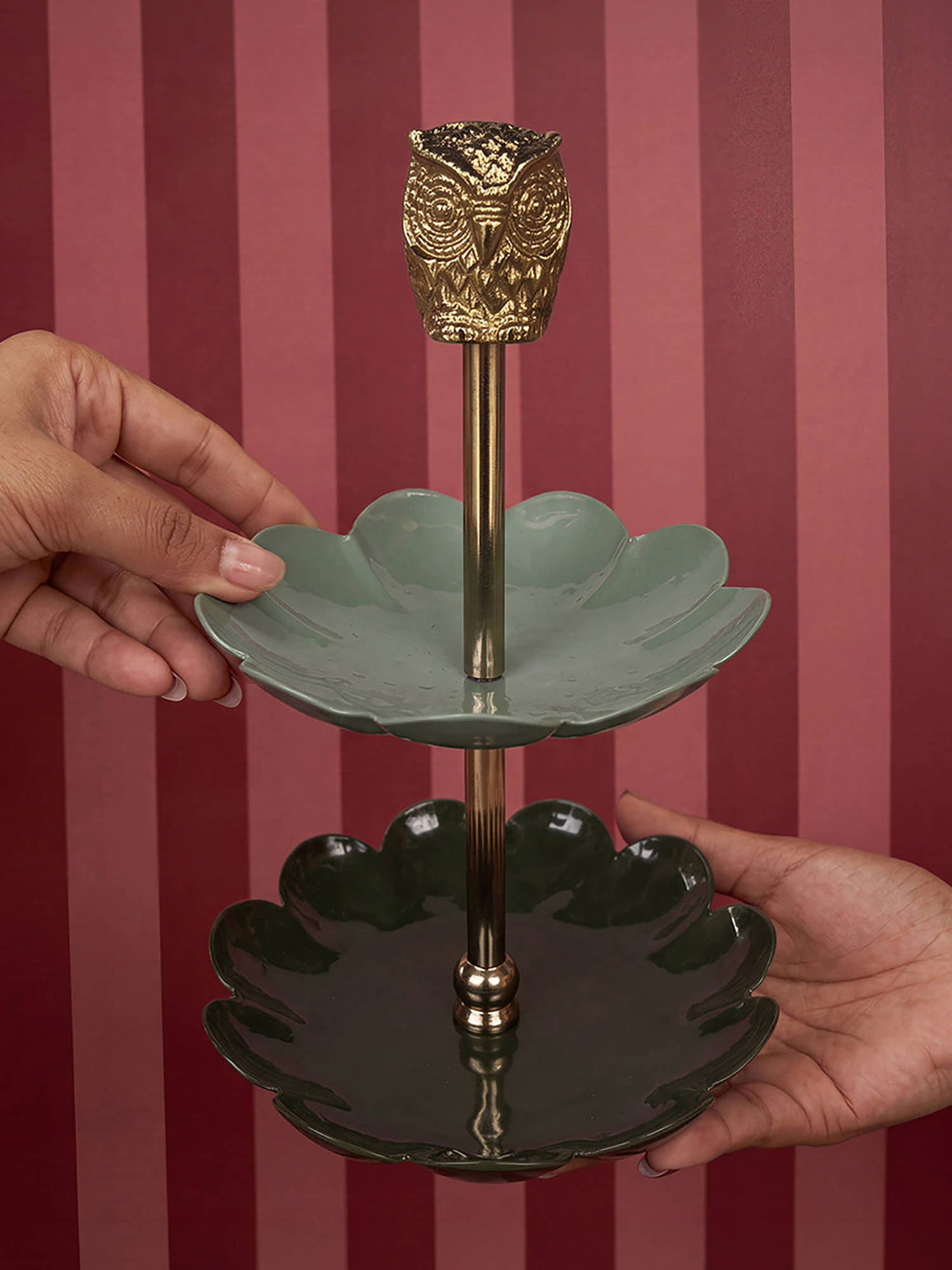 Chumbak Wise Owl 2-Tier Jewellery Holder