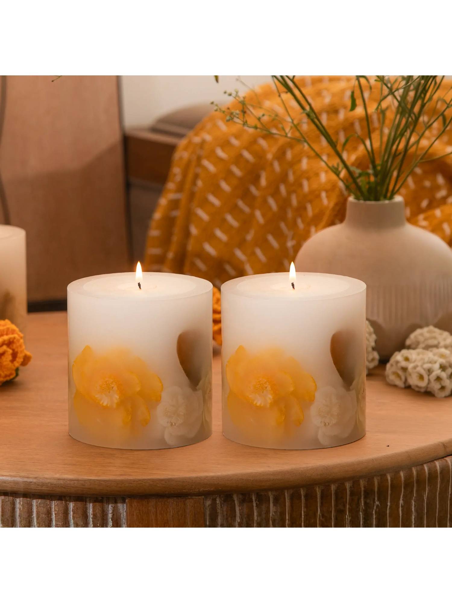 Ellementry Summer Dreaming Botanical Candle (Pack of 2)