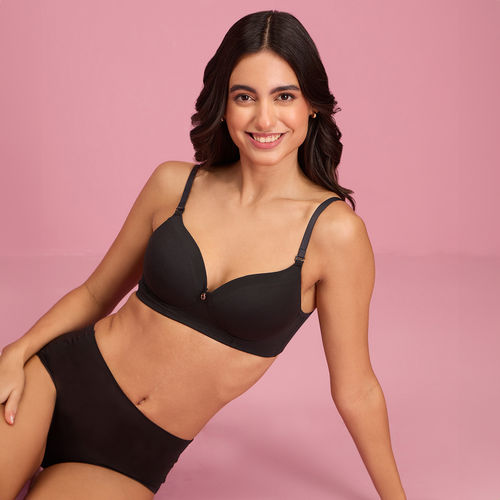 Nykd by Nykaa Iconic Low Back Party Bra - NYB252 - Black (34D)