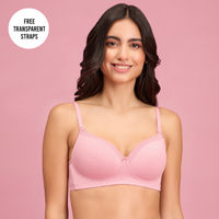 Buy Zivame Beautiful Basics Double Layered Non Wired Full Coverage Backless  Bra - Green online