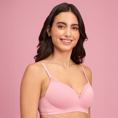 Buy Nykd by Nykaa Push Up Plunge Bra - Coral Blush NYB249 Online