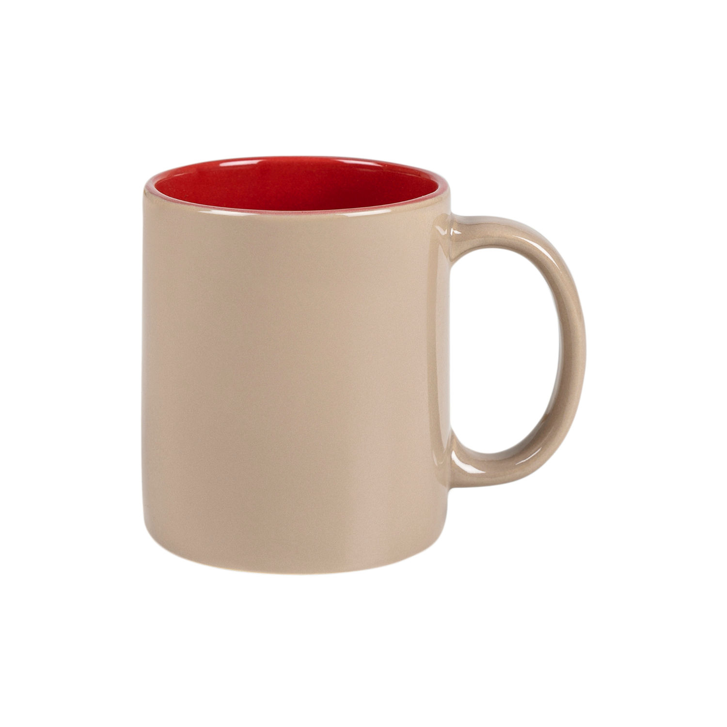 Pure Home + Living Set Of 6 Coupe Beige Coffee Mugs: Buy Pure Home 