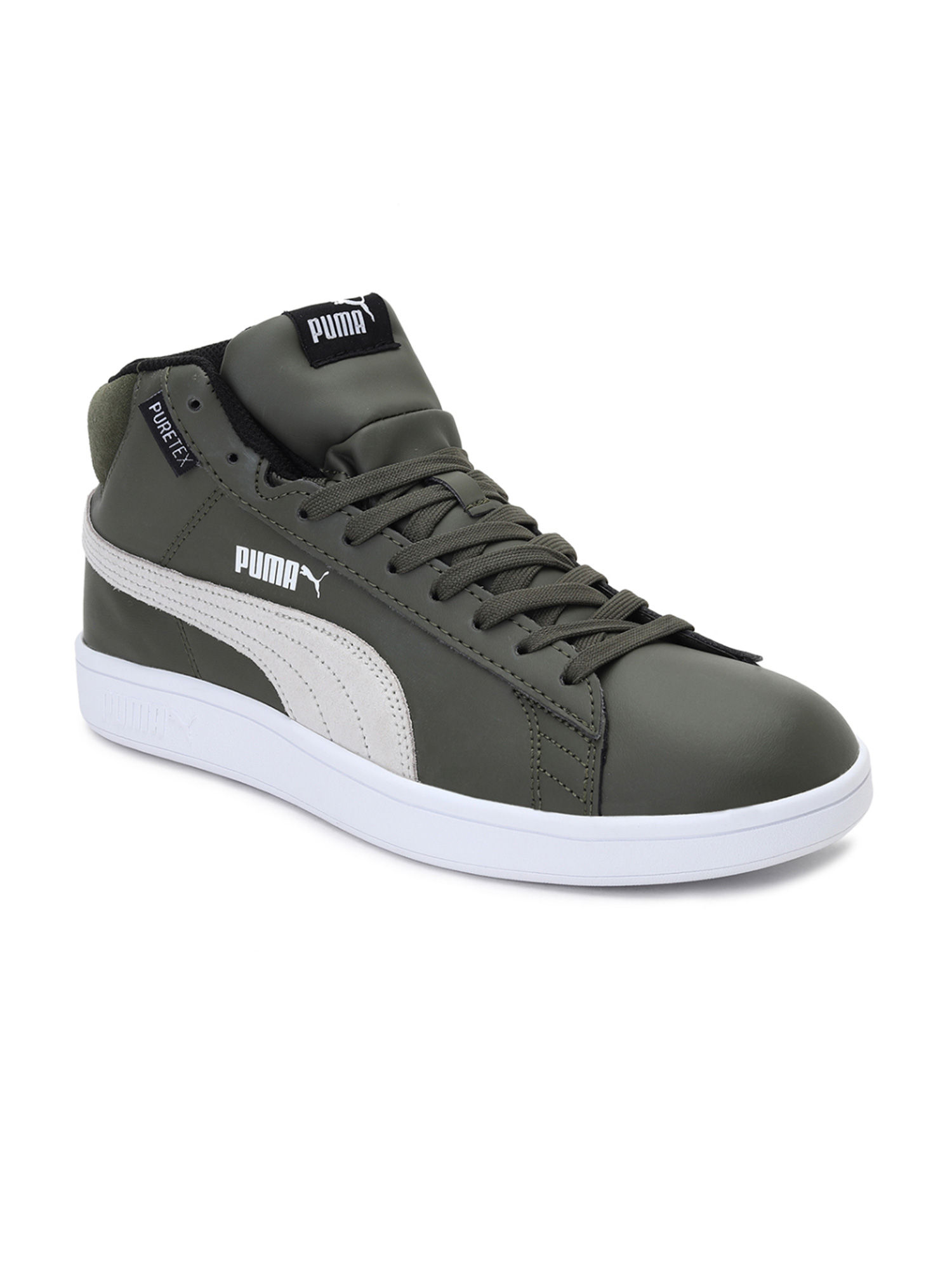 Puma Smash V2 Mid Puretex High Tops Casual Shoes