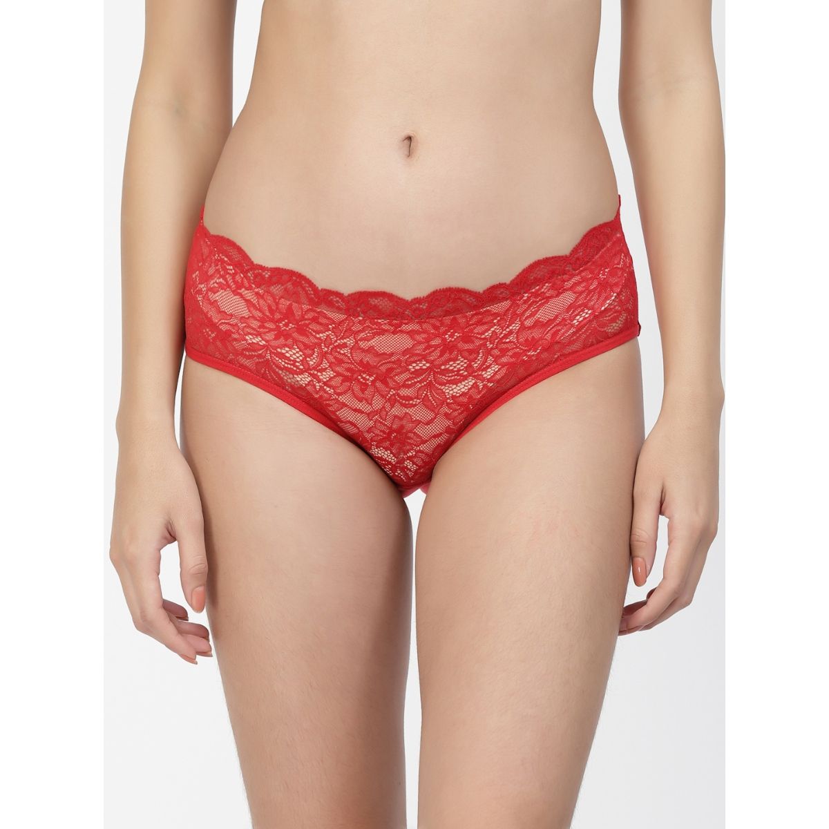 Buy Erotissch Women Red Lace Bikini Panty Briefs Online