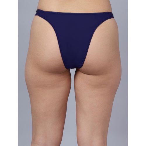 Erotissch Women Blue Solid Thong Panty Briefs (2XL)