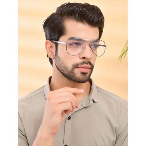 Royal Son Men Aviator Sunglasses Transparent Lens (large)