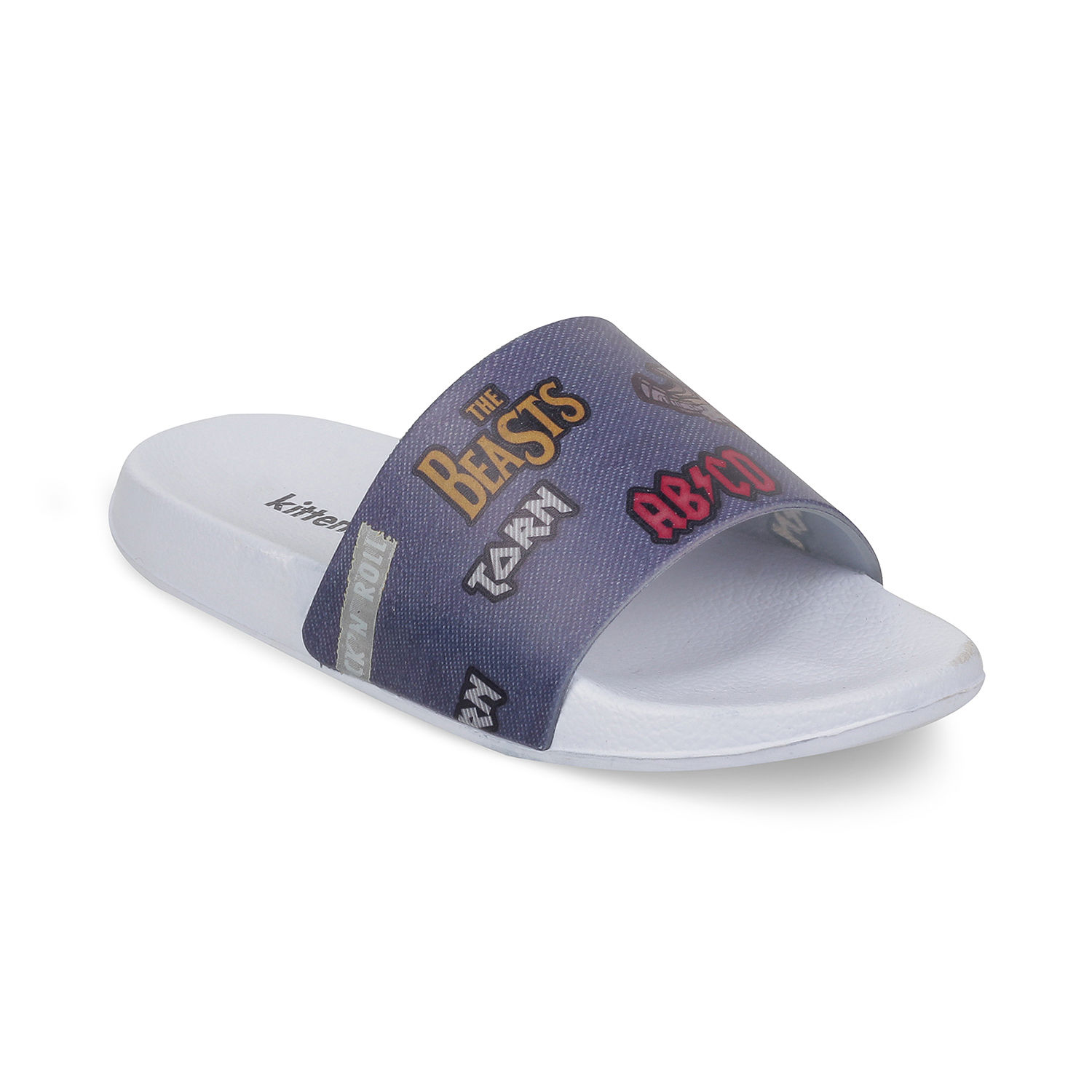 boys white flip flops