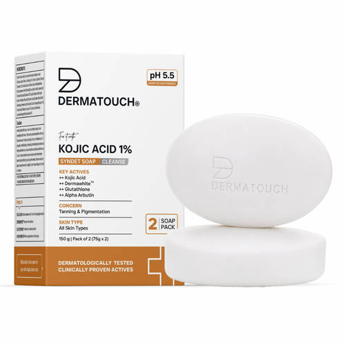 buy glutathione soap Dermatouch Kojic Acid 1% With glutathione skin whitening gummies/whitening Treat anemia Size:30ml / 1.01 fl oz