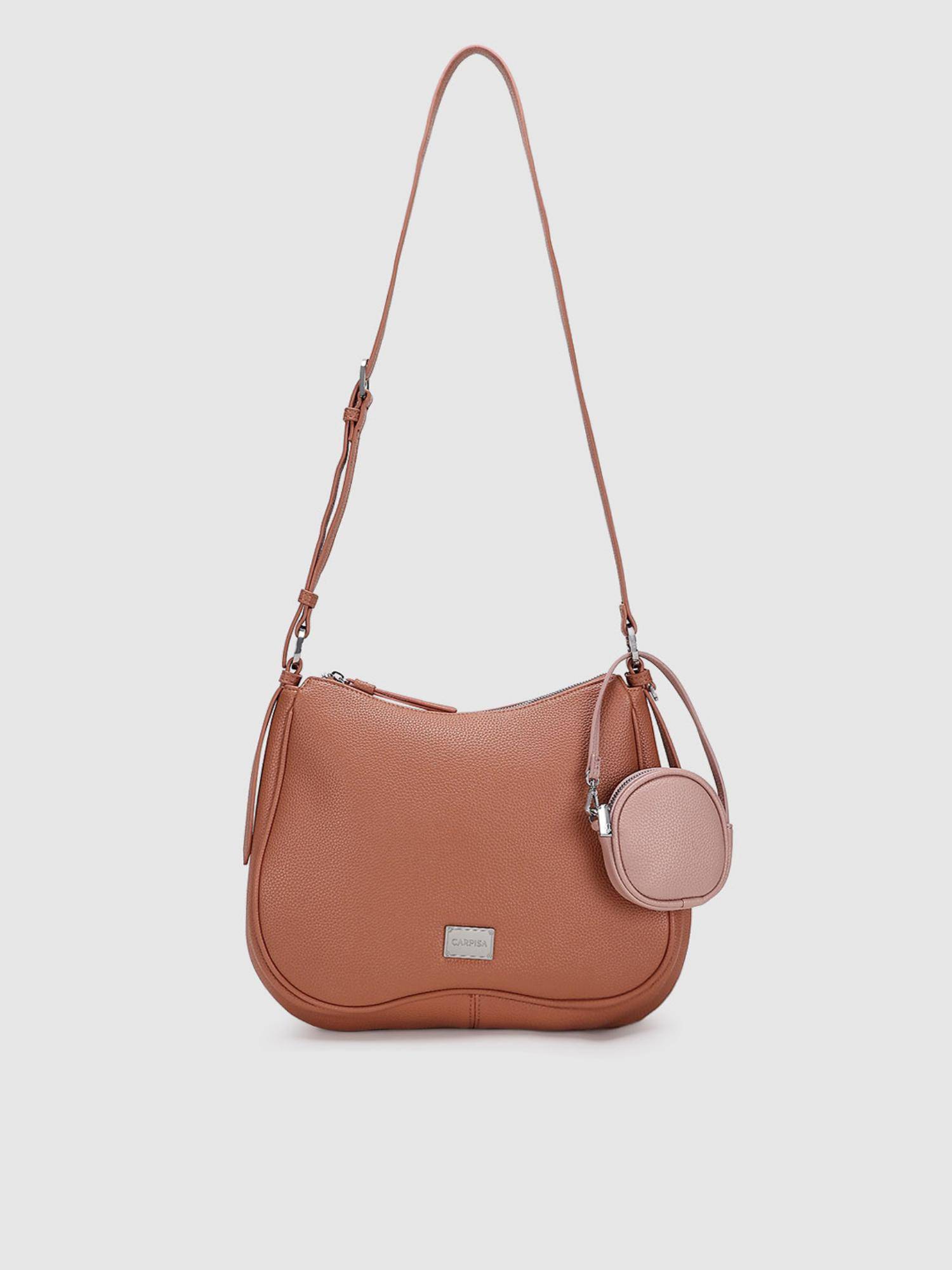 CARPISA ITALIA Orange Lucille Women Sack Shoulder Bag with Pouch (L)
