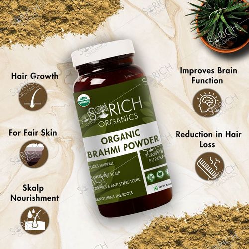 Sorich Organics Brahmi Powder for Hair: Buy Sorich Organics Brahmi Powder  for Hair Online at Best Price in India | Nykaa