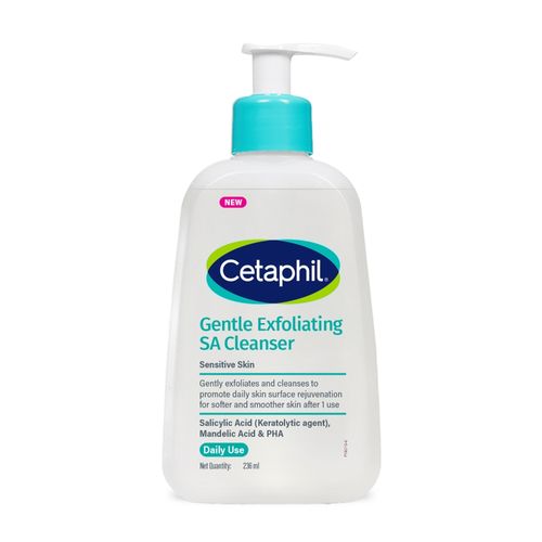 Cetaphil Gentle Daily Exfoliating Cleanser With Salicylic Acid For Oily Acne Prone Skin