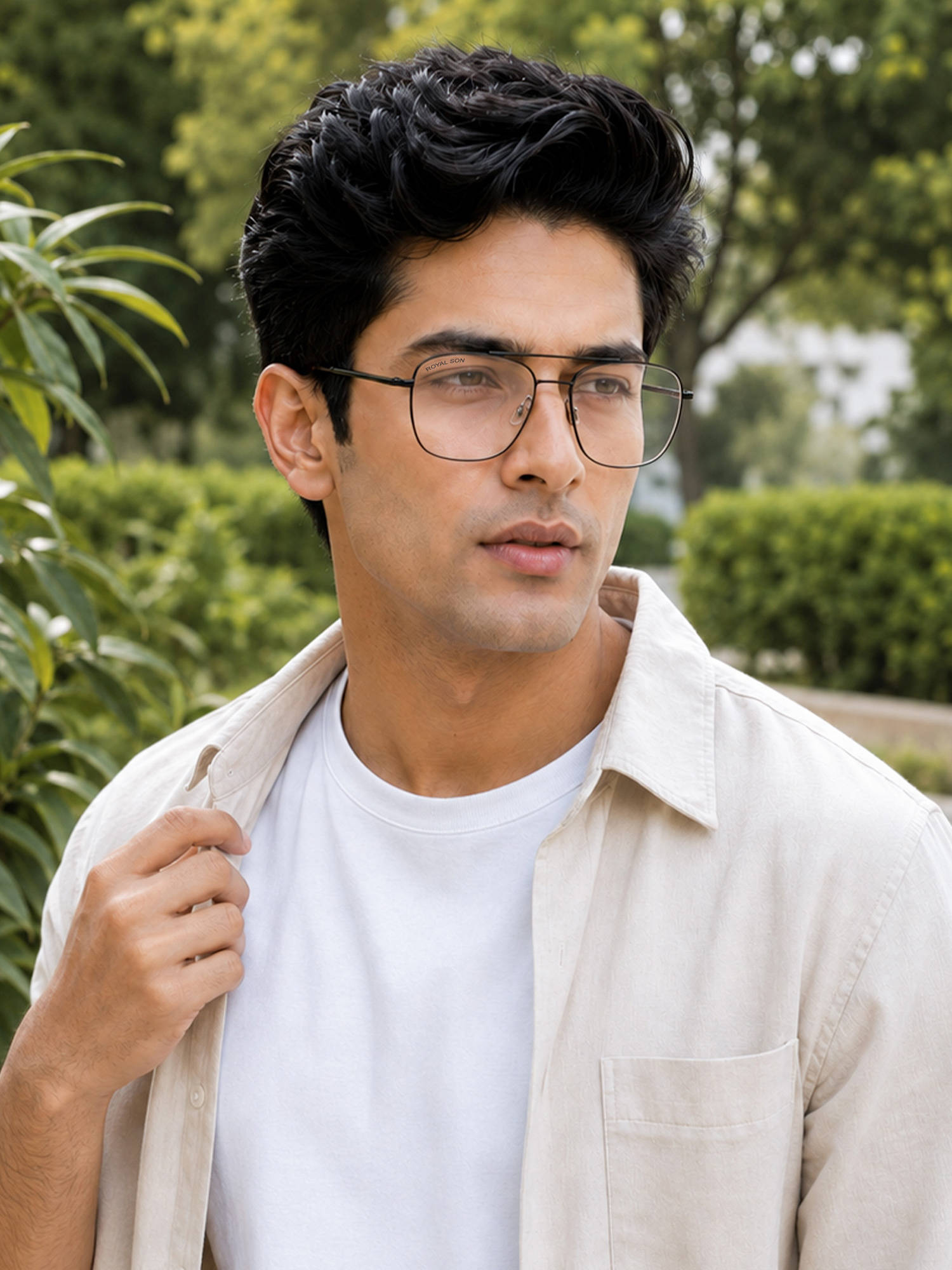 Royal Son Square UV Protection Men Women Spectacle Frame Clear Lens - RS0023SF - RS0023SF-R1