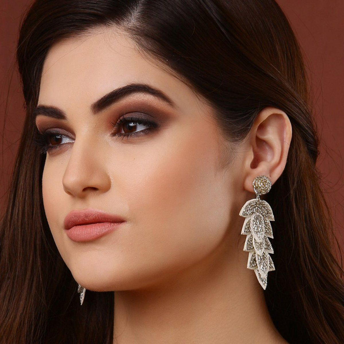 Sequins Glass Stud Oval Earrings Jewellery Earrings  Drops Free Delivery  India